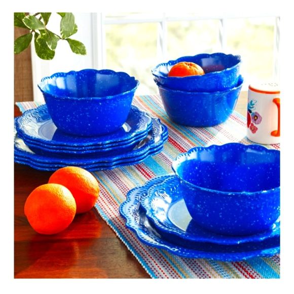 The Pioneer Woman Dining Set Pioneer Woman Juliette 2 Piece Cobalt